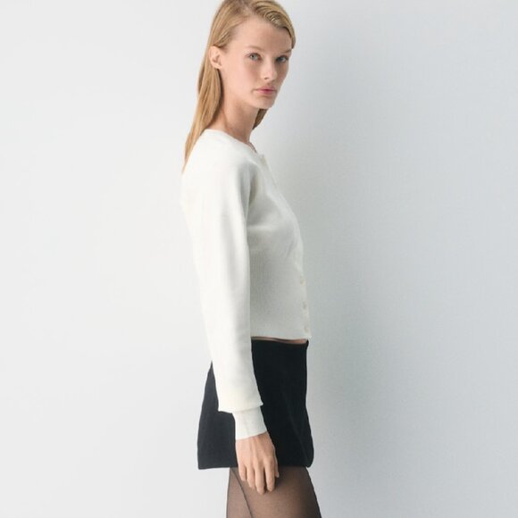 Aritzia Wilfred Golightly Cardigan in Light Burch - Picture 3 of 8